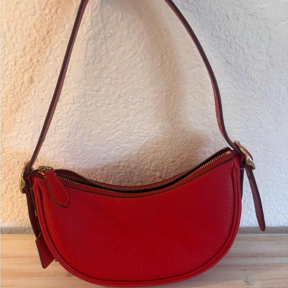 Red Leather Coach Purse